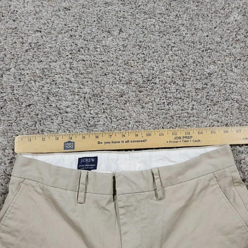 J Crew Pants Mens 32x30.5 Tag 32x32 Beige Straight Flex Bedford Preppy Chino